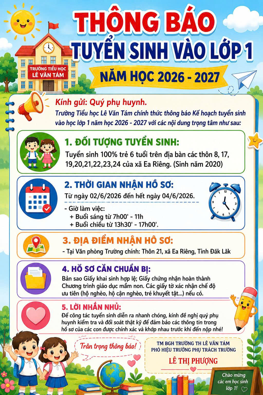 THÔNG BÁO TUYỂN SINH